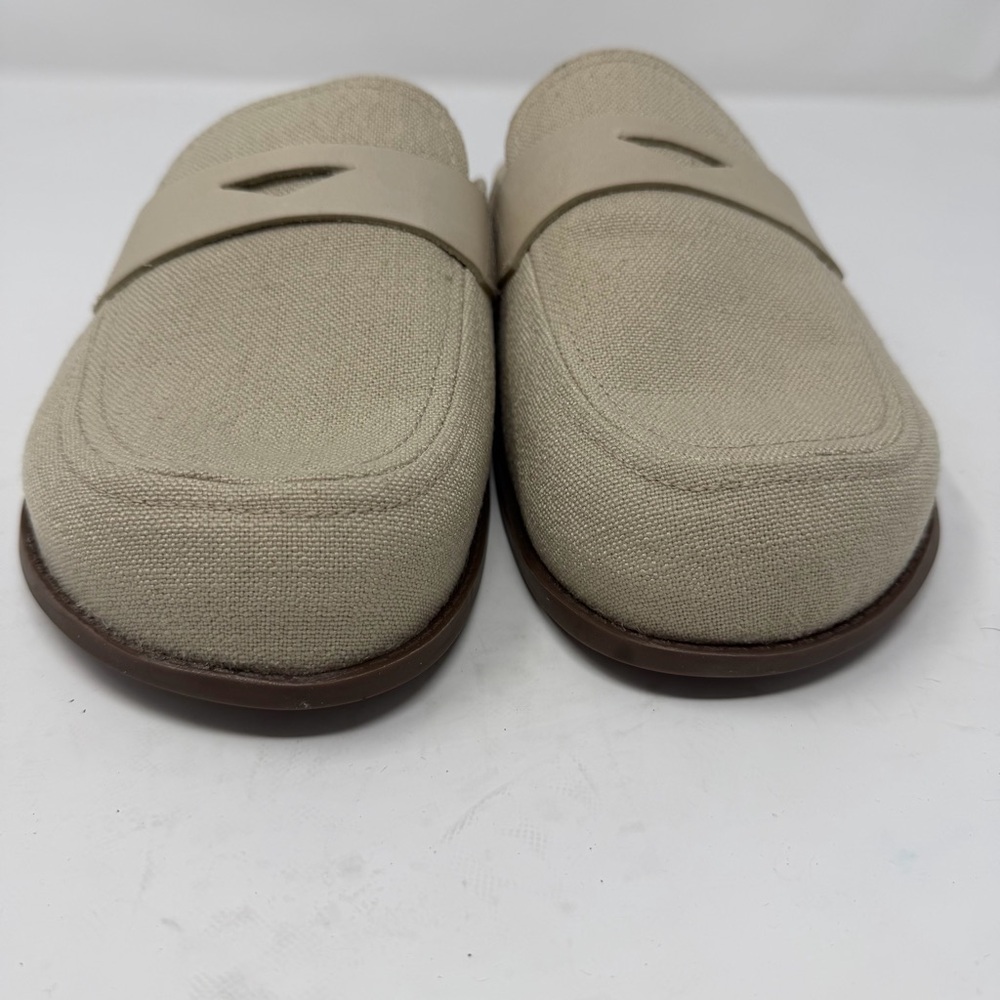 Schutz Ava Linen Flat Loafer Mule Womens Sandal Womens Size 11 - Picture 4 of 10